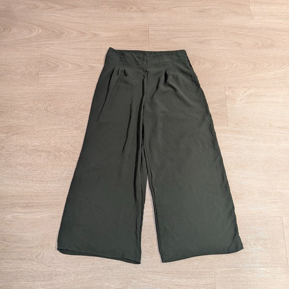 Plain Wide Leg Trousers